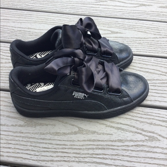 NEW PUMA Basket Heart Night Sky Shoes - Picture 4 of 6